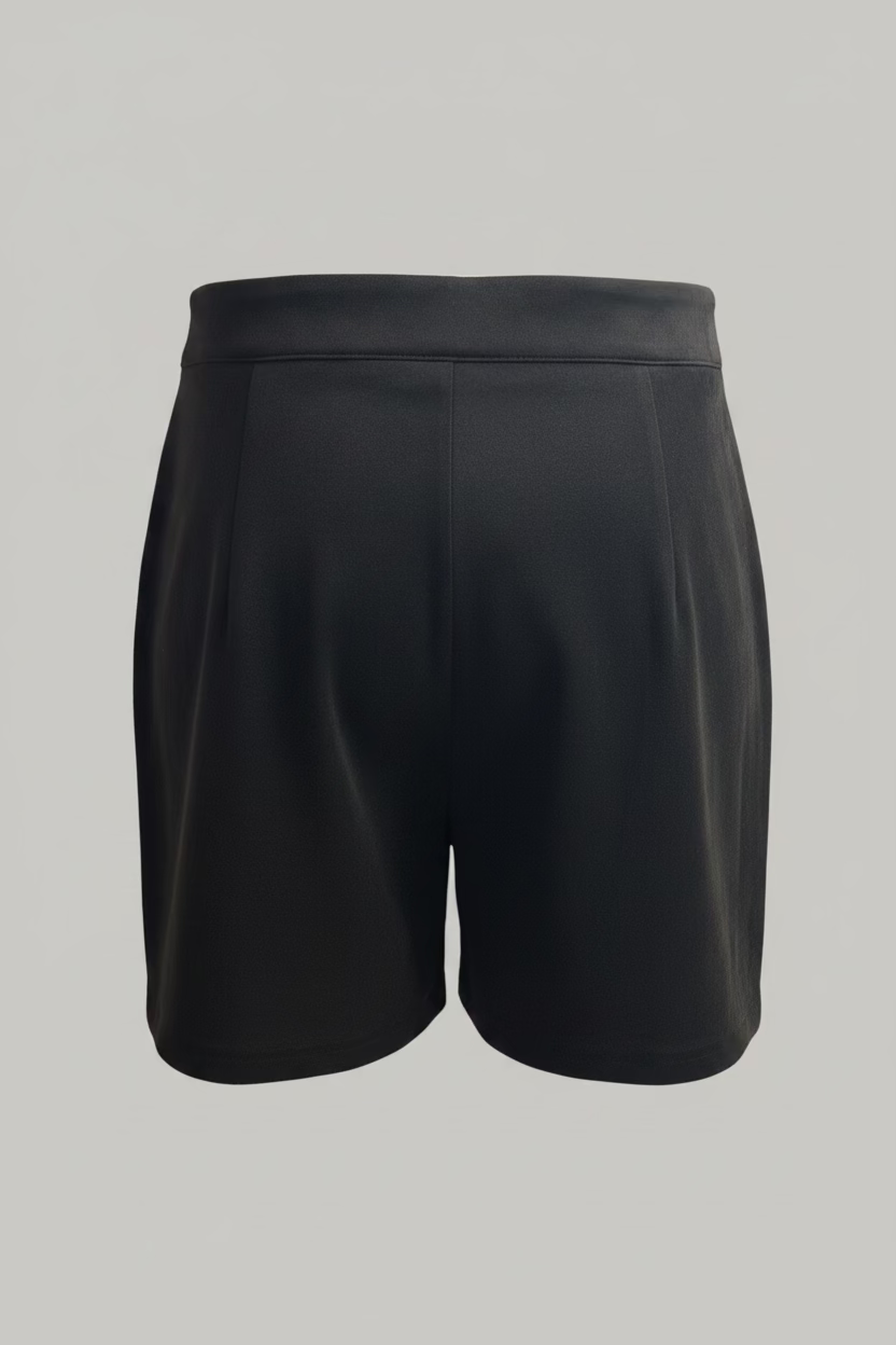 Hosenrock-Shorts mit seitlichem Reißverschluss