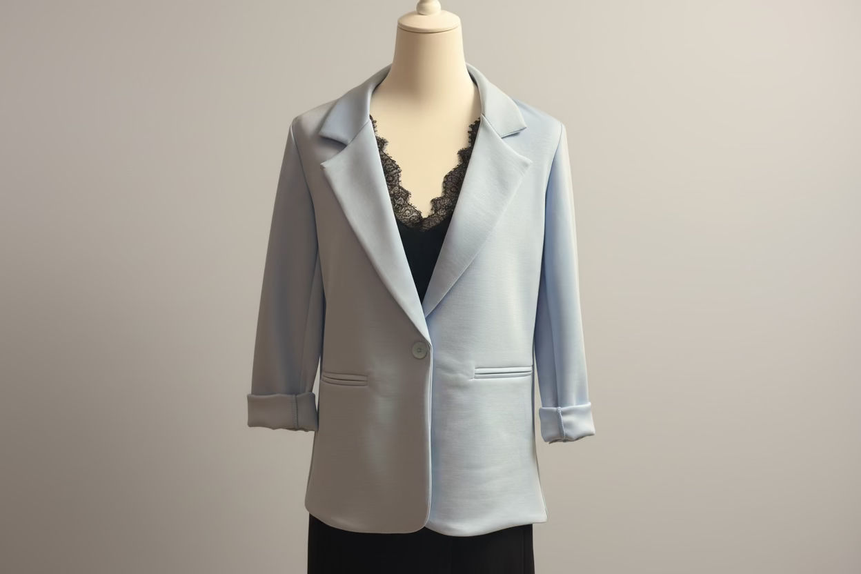 Sommer Stretch Blazer | Ungefüttert | Ein Knopf