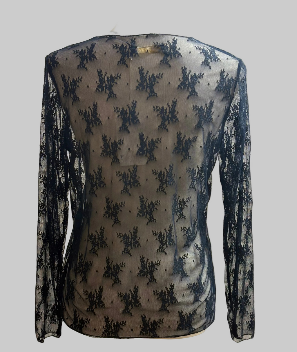 Top aus Spitze mit langem Arm