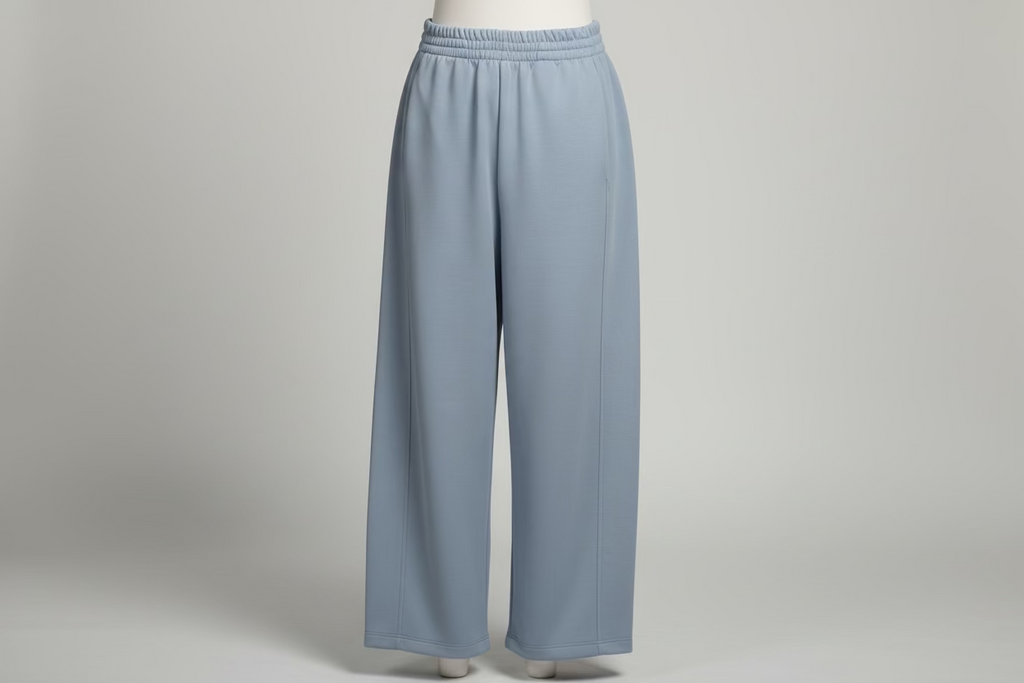 Hose mit geradem weitem Bein & Gummizug