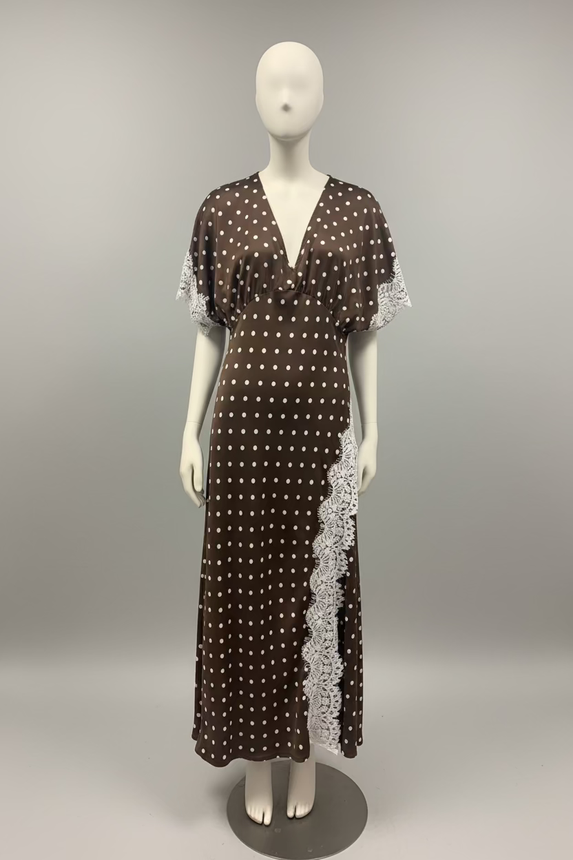 Kleid mit elegantem V-Ausschnitt
