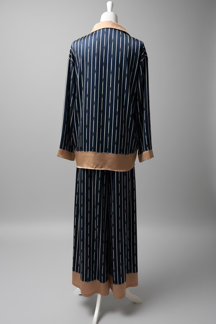 Zweiteiler, Hose mit Bluse