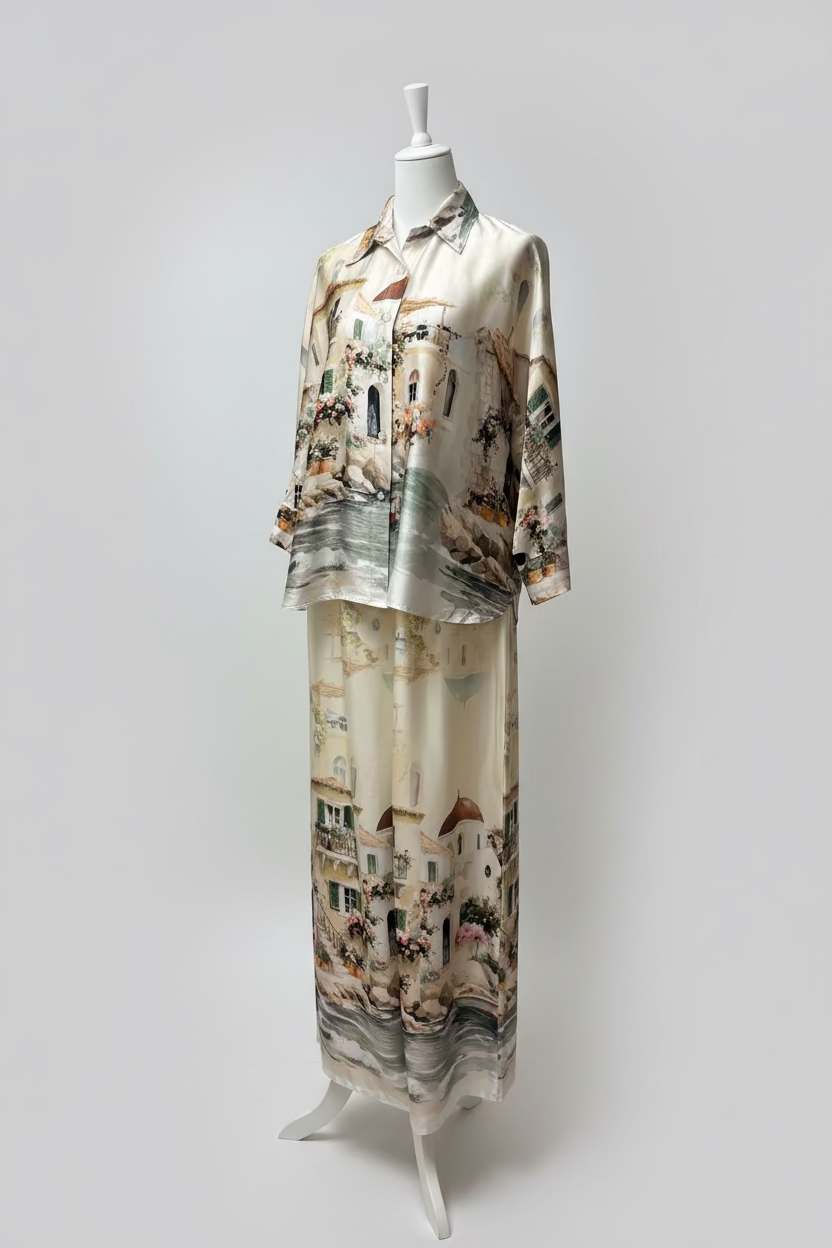 Zweiteiler, Hose und Bluse